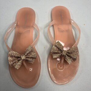 SPARKLE Bow Sandals 10